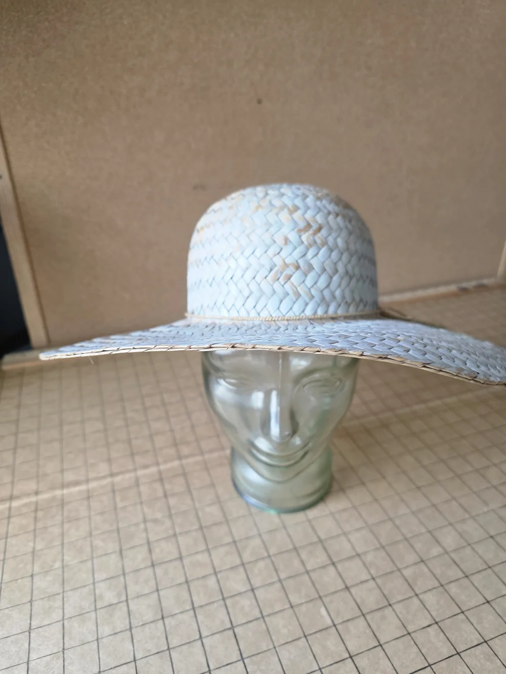 ABO Bravo NWT Hand‑Painted Straw Sun Hat Floral Wide Brim Boho Cottagecore - Picture 5 of 14